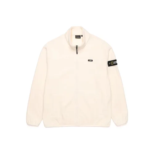 National Geographic Сливочный унисекс куртки