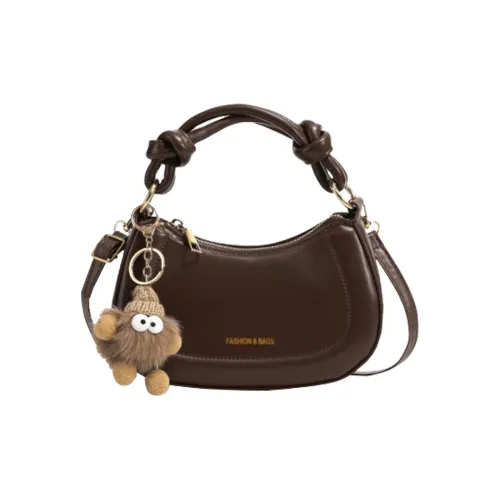 Aini Rabbit ПУ (полиуретан) Сумка через плечо Одно плечо Обычная Женская Коричневая