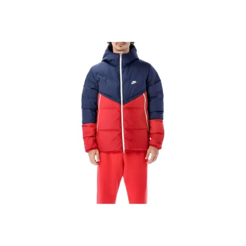 Nike Пуховик Мужской Красный Синий
