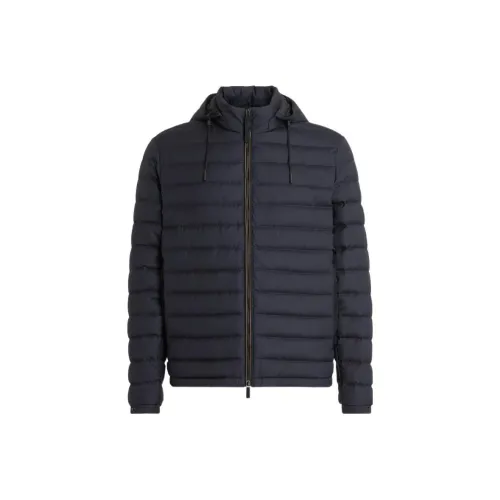 Ermenegildo Zegna Морской Синий Мужской Пуховик