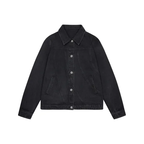 CHINISM Denim Jacket Unisex Black CHINISM Деним Куртка Унисекс Черный