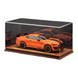 Mustang GT500 [Оранжевый] + Коричневая кожа Коробка для демонстрации