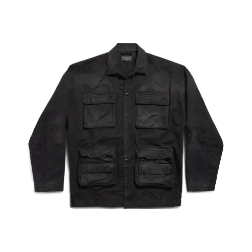 Balenciaga FW24 Denim Jacket Loose Fit Unisex Black Баленсиага FW24 Деним Куртка Свободный крой Унисекс Черный