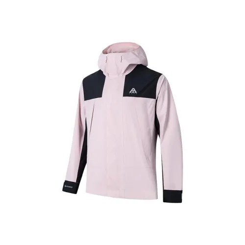 ANTA Водонепроницаемый и Теплый Ветровка Мужская Мягкий Розовый Основной Черный