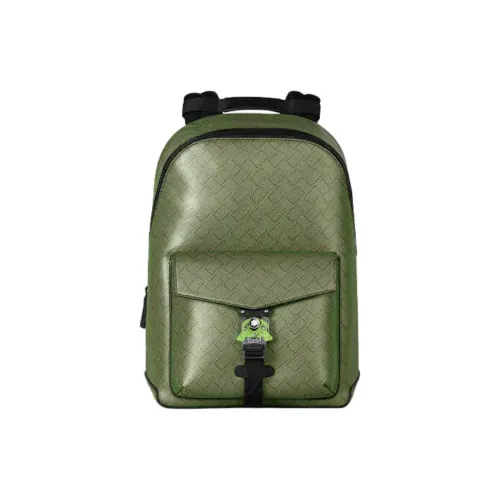MONTBLANC Stylish 3,0 Коровья кожа Рюкзак Стандартный Унисекс Лаймово-зеленый