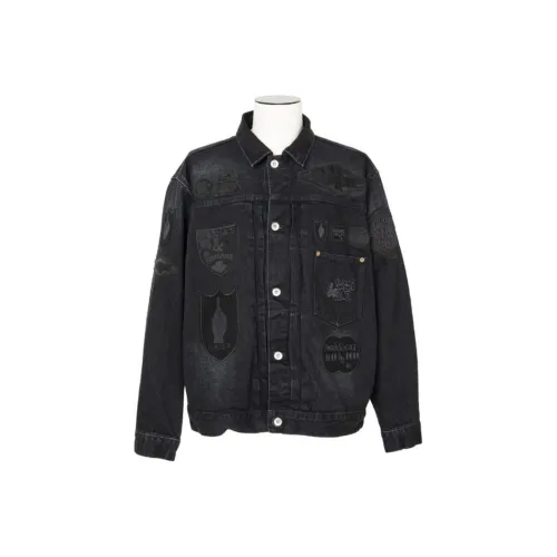 Sacai x Mark Gonzalez Collaboration Коллаборация FW24 Denim Jacket Мужской Черный