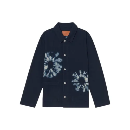 Sandro Denim Jacket Men's Dark Blue