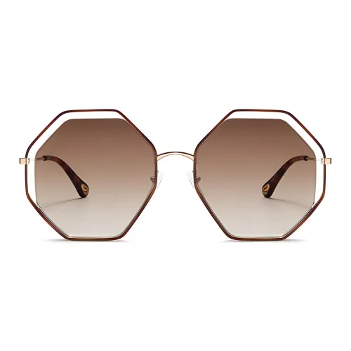 Chloe Металлические Нерегулярные Форма Солнцезащитные Очки Унисекс