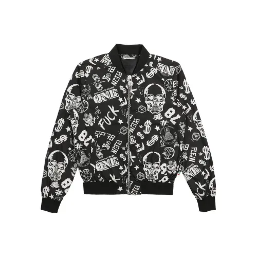 PHILIPP PLEIN Мужские черные куртки