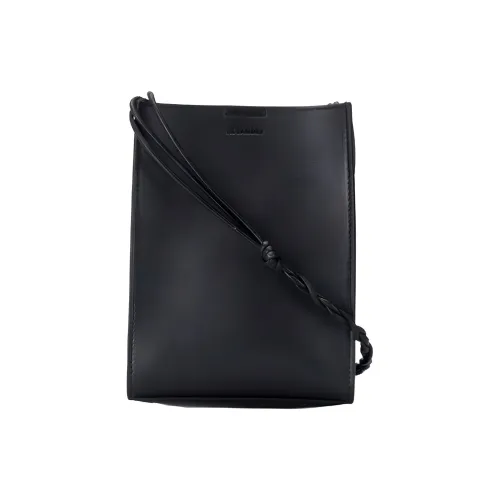 JIL SANDER Tangle Кожа Сумка через плечо Маленькая Унисекс Черная