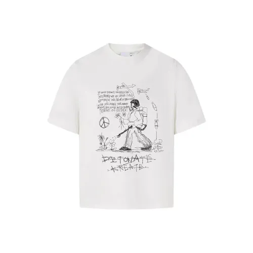 YEARNED Белая Унисекс Футболка