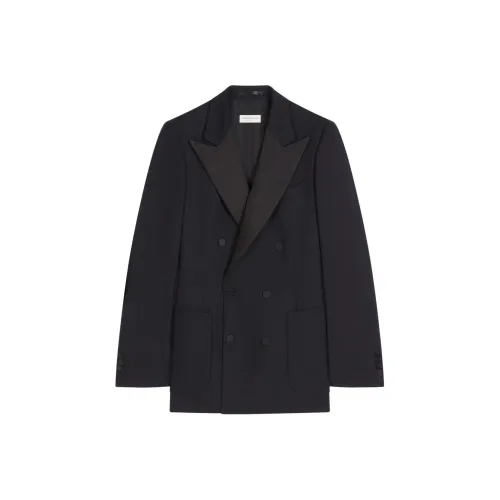 DRIES VAN NOTEN SS24 Бизнес Костюм Пальто Мужской Черный