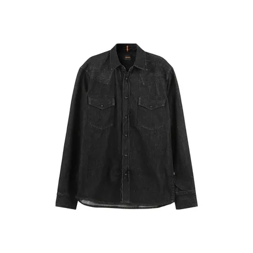 Hugo Boss FW23 Denim Jacket Men's Black