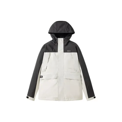 OUTDOOR PRODUCTS Водонепроницаемый и Ветрозащитный Ветровка Мужской Угольно-серый Слоновая кость