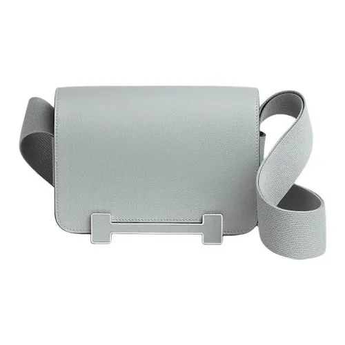 HERMES Geta Evercolor Телячья кожа Сумка через плечо Стандартная Женская Ледниково-синий