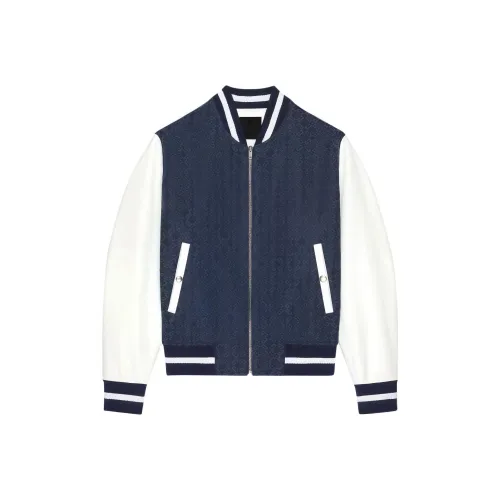 GIVENCHY FW24 Хлопковый пуховик Мужской Морской синий Белый