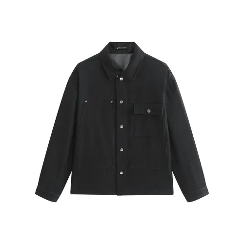 PEACEBIRD MEN Рубашка Мужская Деним Темно-Черный 1