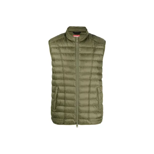 DIESEL Оливково-зеленый Мужские жилеты
