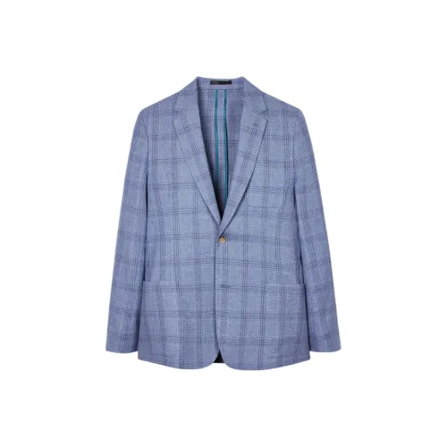 Paul Smith Небесно-синий Мужской Деловой костюм