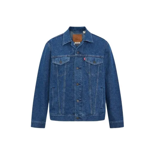 Levis Blue Men's Denim Jackets Левис Синий Мужские Джинсовые Куртки