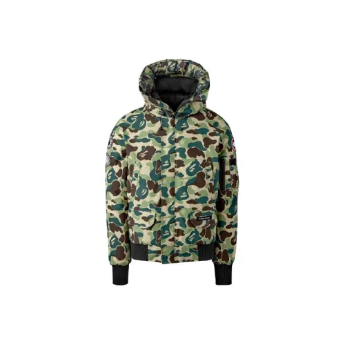 Canada Goose x BAPExCONCEPTS Chilliwack Series Пуховик Pilot Куртка Зимний Унисекс Зеленый