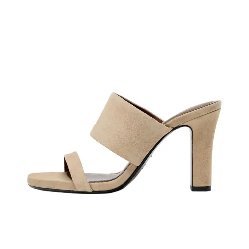 ZARA Слипоны Бежевые Женские