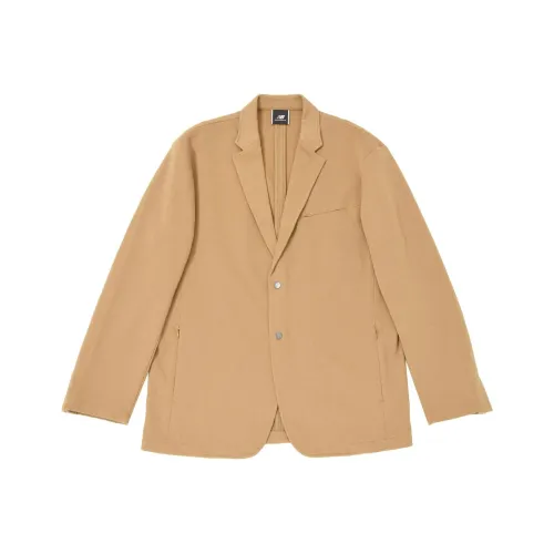 New Balance MET24 Одиночная Куртка Бизнес Костюм Мужской Хаки