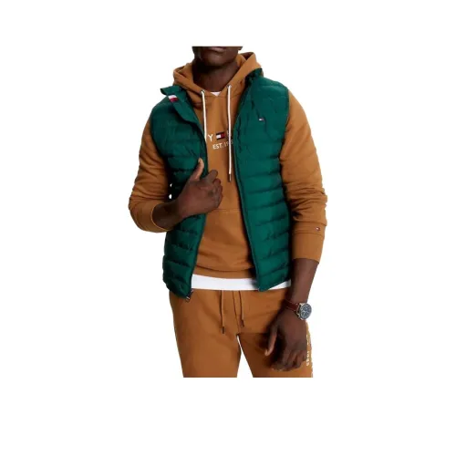 Tommy Hilfiger FW23 Переработанный Упаковочный Жилет Куртки Hunter Жилет Мужской Зеленый