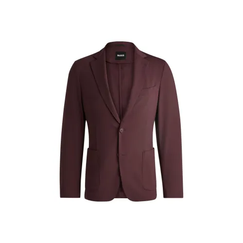 Hugo Boss Бизнес-костюм Пальто Мужской Темно-красный