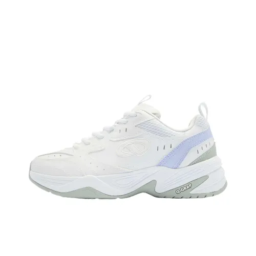 QIAODAN Источник Рожденный Повседневная обувь Низкий Топ Белый фиолетовый Женские