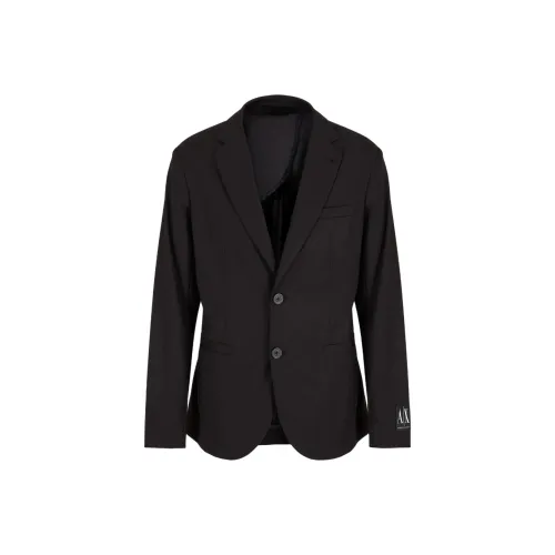 ARMANI EXCHANGEAE SS24 Бизнес Костюм Пальто Мужской Черный