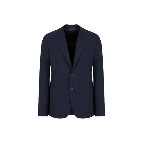 GIORGIO ARMANI Бизнес-костюм Пальто Мужской Темно-синий