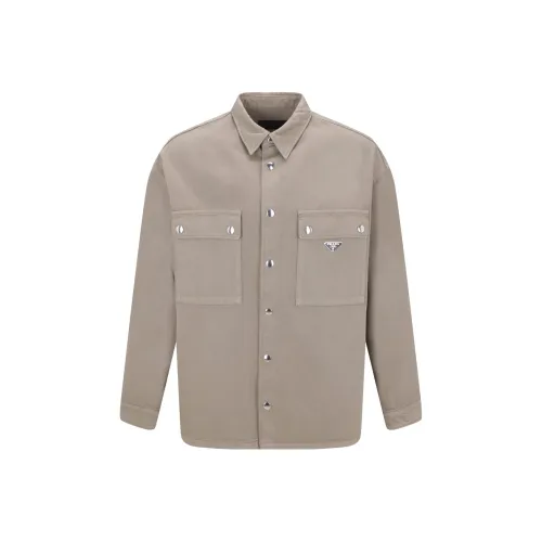 PRADA Хаки Мужские Куртки