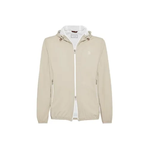 BRUNELLO CUCINELLI Коричневый Мужской Куртки