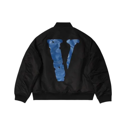 VLONE Big Logo Series Чёрно-синие Унисекс Объёмные куртки (пуфы)