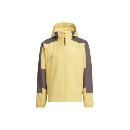 Adidas Водонепроницаемый и Ветрозащитный Ветровка Мужская Светло-Желтая