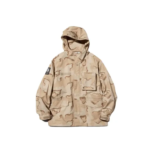 GU x Collaboration SS25 Куртки и Пальто Унисекс Бежевый