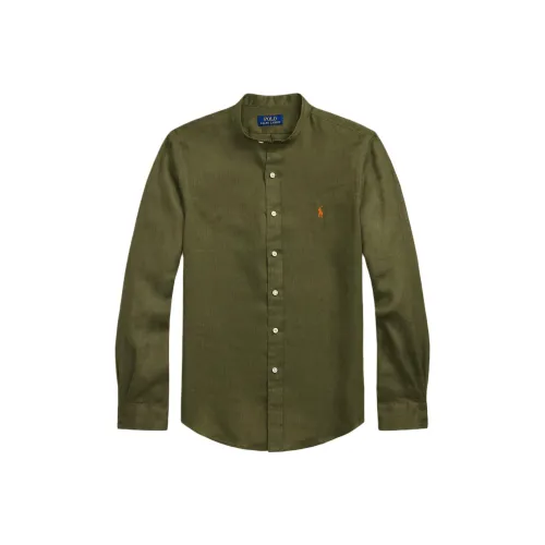 Polo Ralph Lauren Рубашка Мужская Оливково-Зеленая
