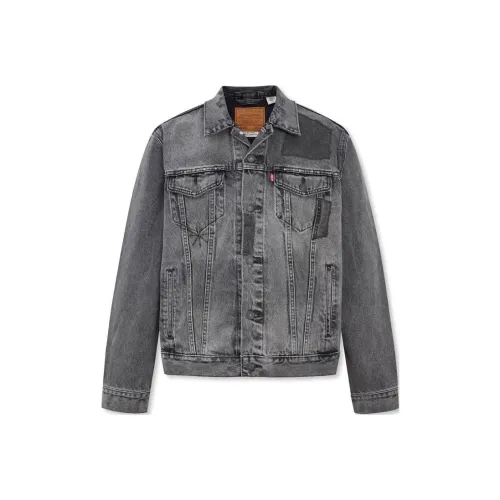 Levis Серый Мужской Джинсовый Куртка