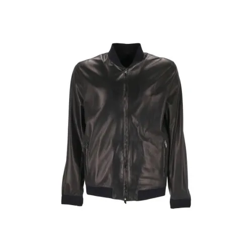 SALVATORE SANTORO Черные Мужские Куртки