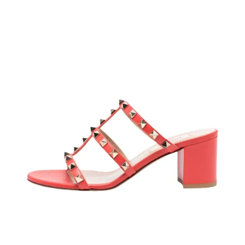 Valentino Rubber Slide Тапочки Женские Red