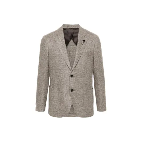 LARDINI Бизнес-костюм пальто мужской коричневый