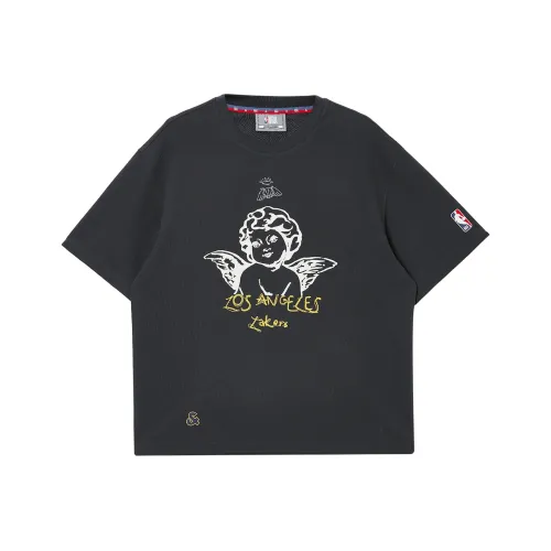 JACK JONES· Джек JONES X NBA Co Бренд T Рубашка Мужской E44 Черный Песочный