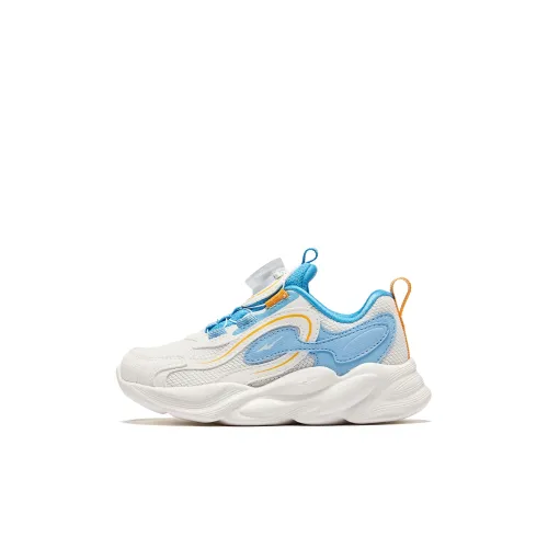 ERKE KIDS' Повседневный Низкий Топ Микрокристаллический Белый/Pool Синий Для Дошкольников