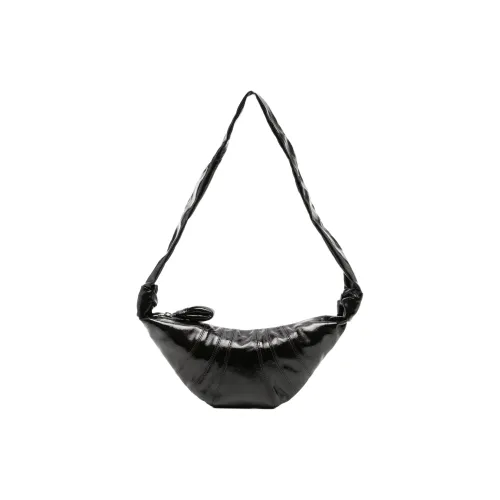 Lemaire Croissant Series Хлопок Плечевая сумка Стандартная Женская Черная