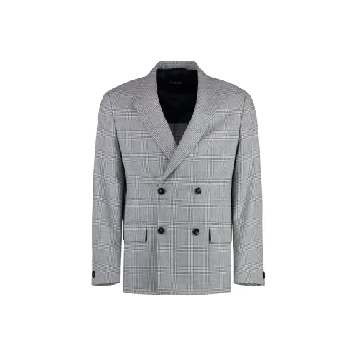 Hugo Boss Бизнес-костюм мужской серый