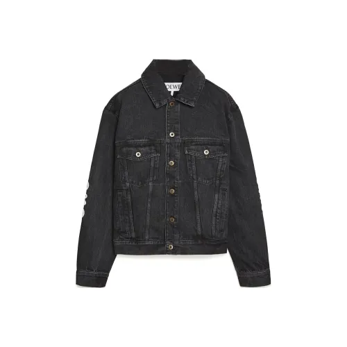 LOEWE x ON ANGPAO Anagram FW24 Denim Jacket Men's Black