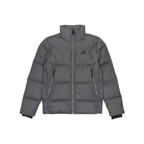 Adidas Пуховик Зимний Мужской Серый