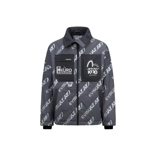 EVISU Хлопковый пуховик Мужской Многоцветный