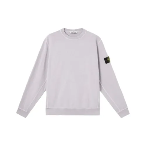STONE ISLAND Свитшот Мужской Светло-фиолетовый